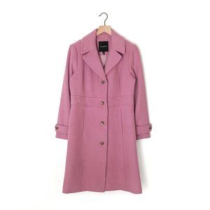 TALBOTS pink purple Italian wool long lady coat